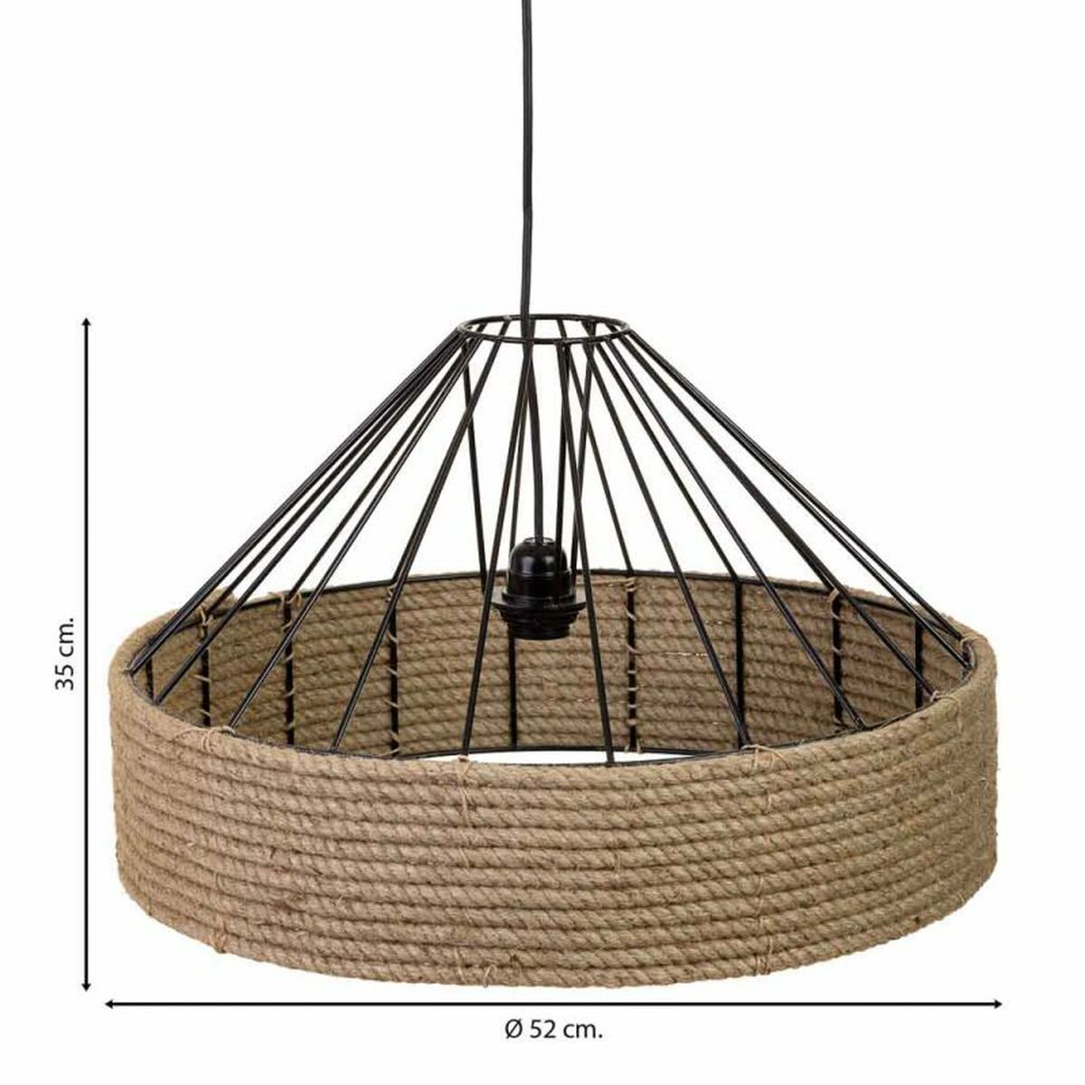 Loftslampe Alexandra House Living Brun